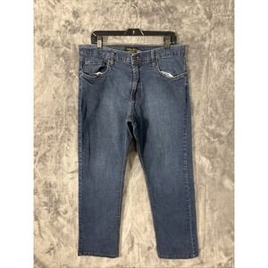 Urban Star Premium Apparel Mens Blue Straight Leg Jeans 36x30 Medium Wash